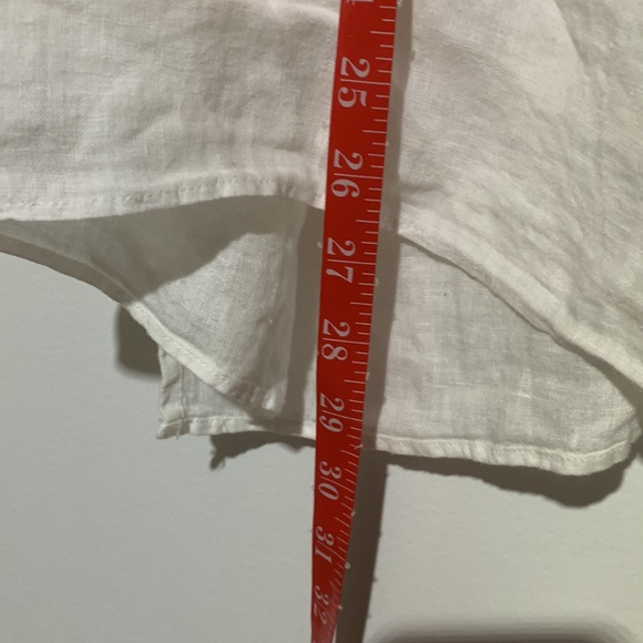 NWT 0039 Italy Linen Happy Fancy Eyelet Shoulder Cover Up Top  One Size - Picture 8 of 8